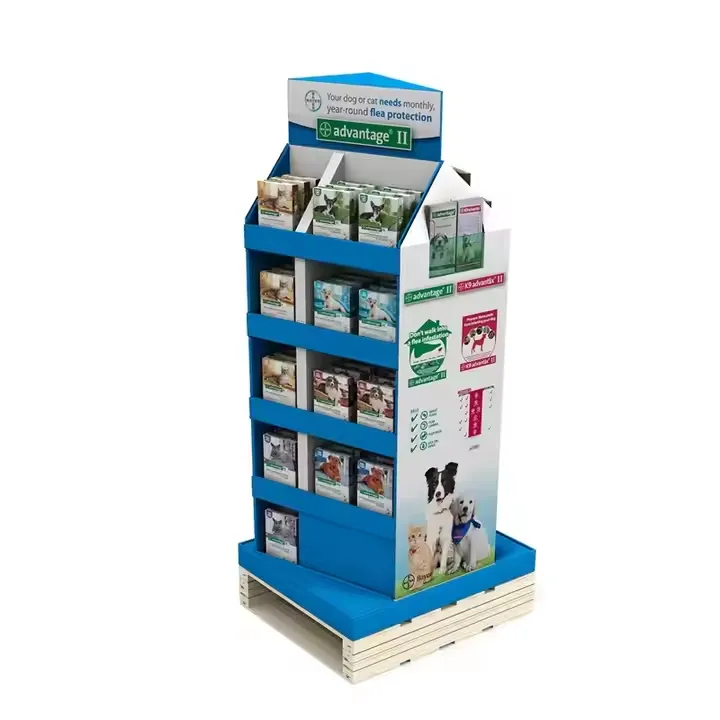 Pet Food POP Display Supermarket Retail Display Racks for Foods