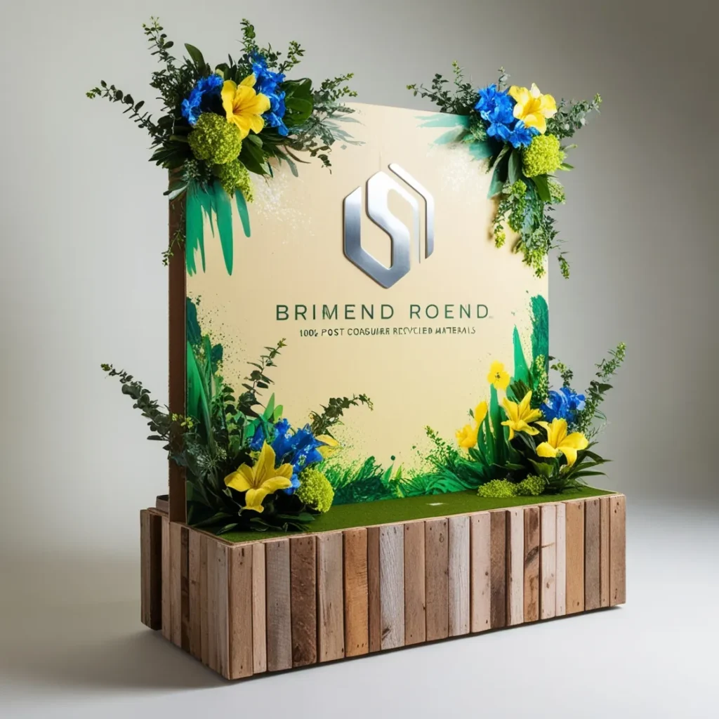 Eco-friendly cardboard displays made from sustainable materials