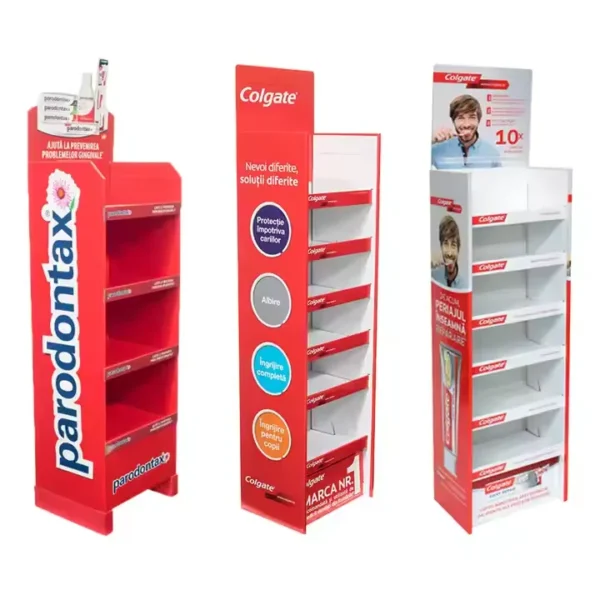 Sustainable and durable cardboard display rack, customizable design, made from recycled materials, boosting retail sales