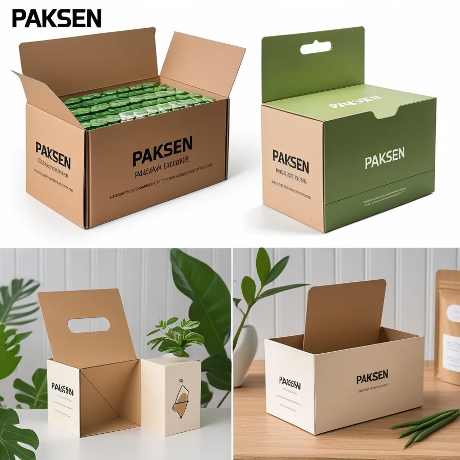 Eco-friendly cardboard display stand packaging made with recyclable materials