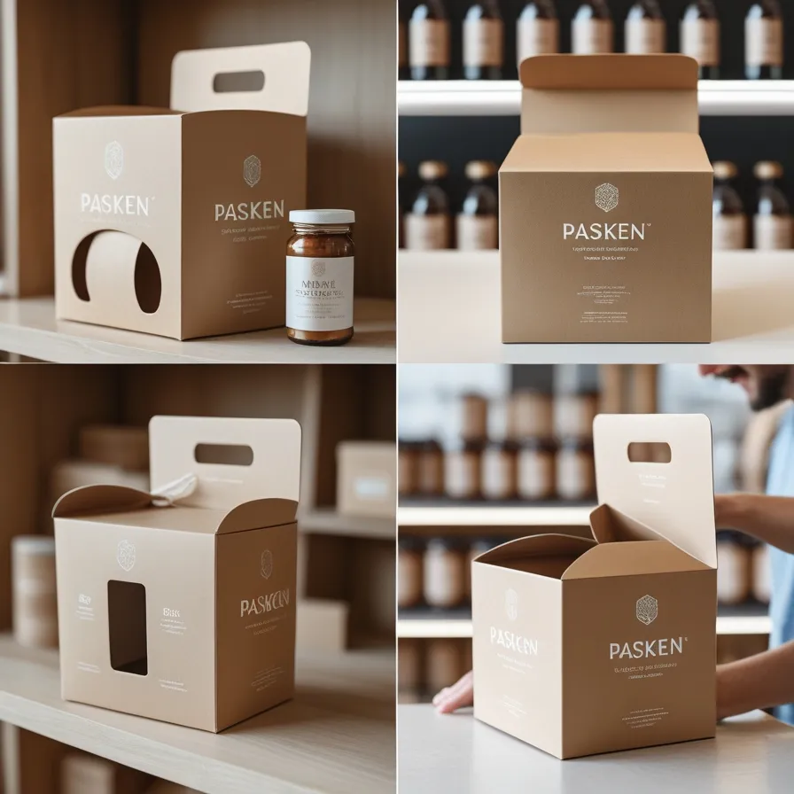 Highlighting Pasken's custom packaging in retail environments, showcasing the amazing unboxing experience and customer interaction